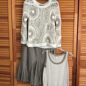 Sweater and skirt set